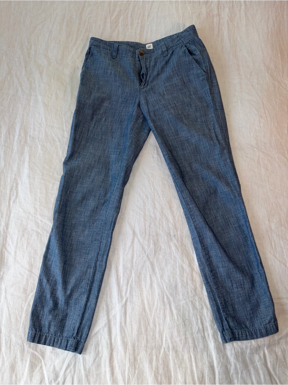GAP Light Blue Chambray Pants